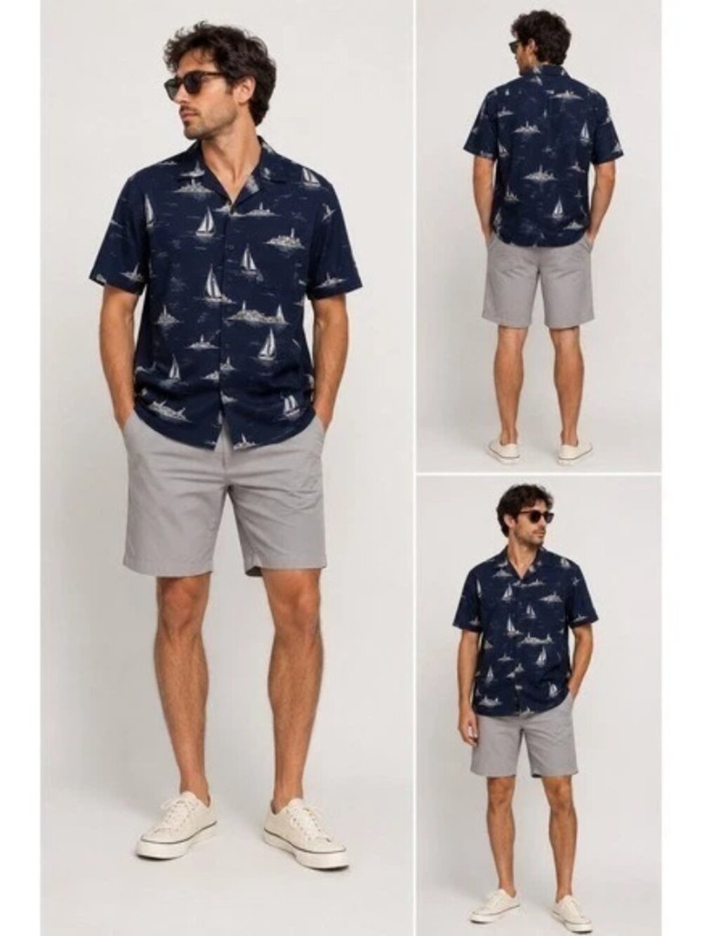 Men's J. Crew Light Gray 9" Tech Shorts 32 NWT